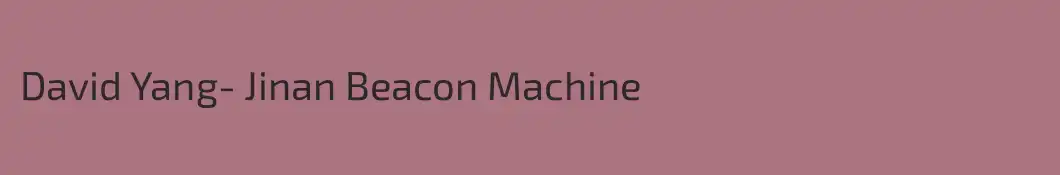 David Yang- Jinan Beacon Machine